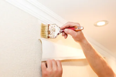 Pose de papier peint à Vauchoux — revêtements muraux et toiles de verre